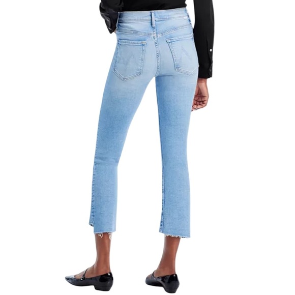 MOTHER The Insider Crop Step Fray Bootcut Jeans Limited Edition Wash Size 27 NEW - Picture 2 of 16